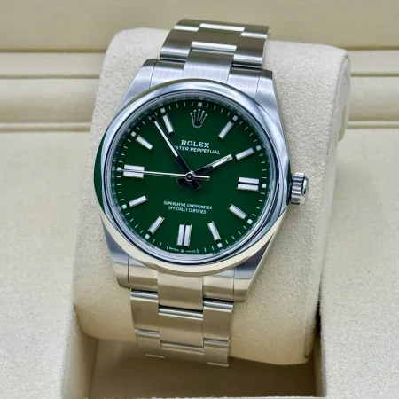 Rolex Oyster Perpetual 41mm 134300. Green Dial. 2025 Unworn Full Set OP41