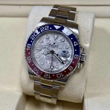 Rolex GMT-Master II 126719BLRO Pepsi Meteorite 2021. Full Set White Gold