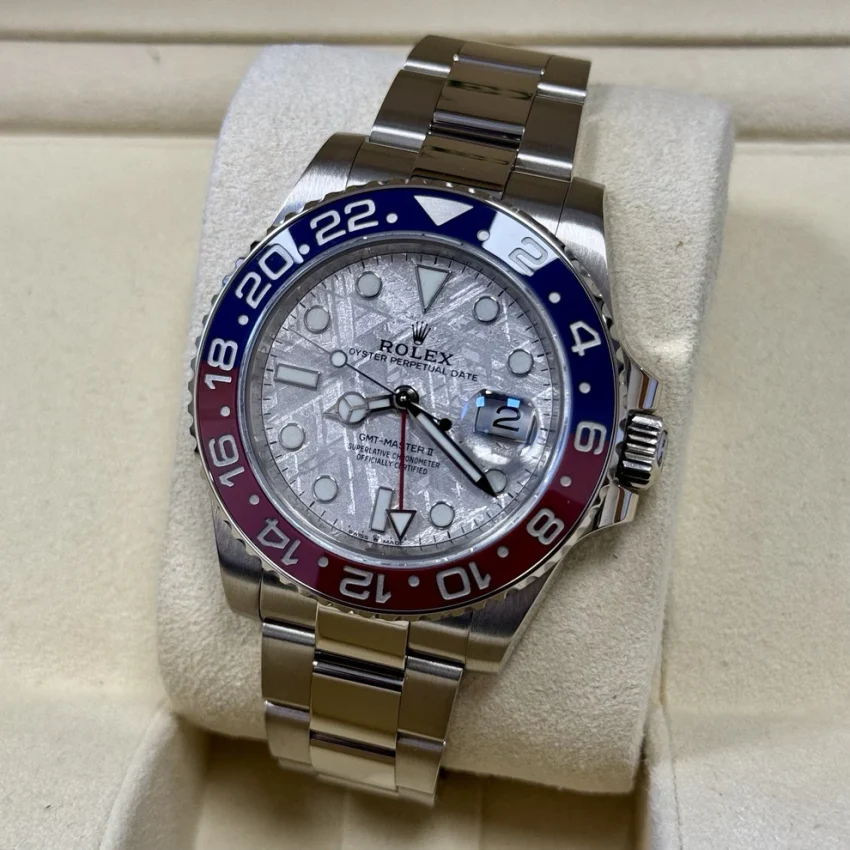 Rolex GMT-Master II 126719BLRO Pepsi Meteorite 2021. Full Set White Gold