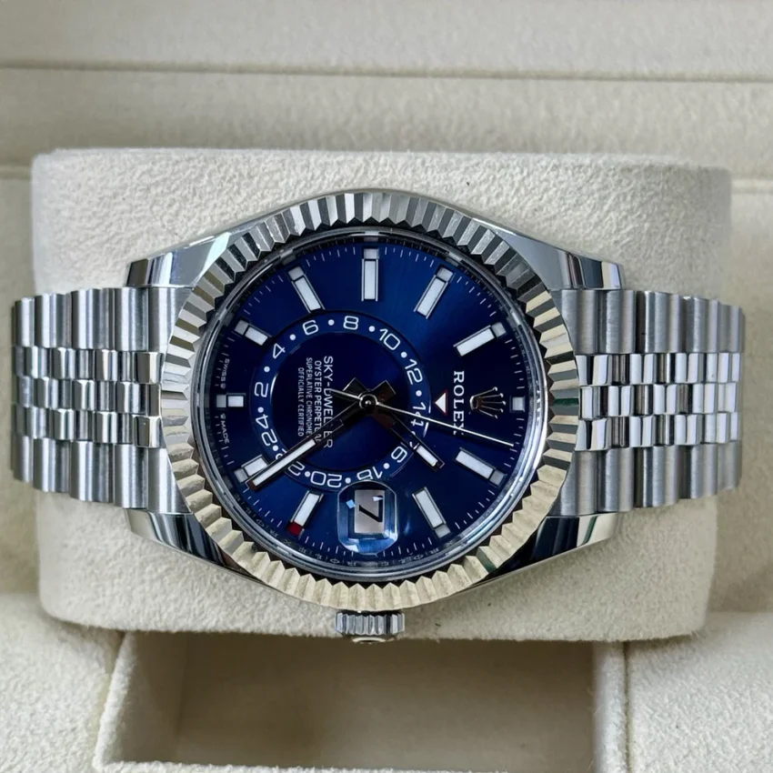 Rolex Sky Dweller Blue Dial Jubilee Bracelet 336934. 2024 Full Set Immaculate