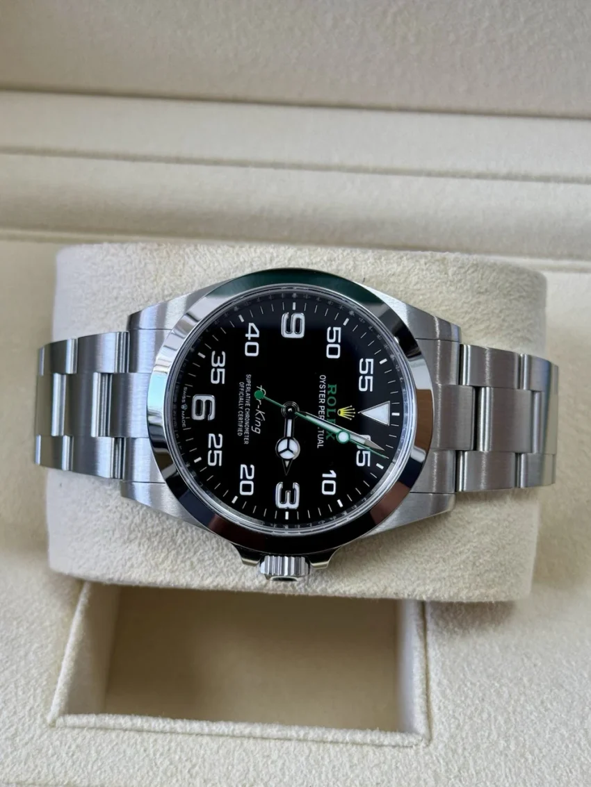 Rolex Air-King Men's Watch - 126900. 2022 Full Set Box Papers Immaculate Steel