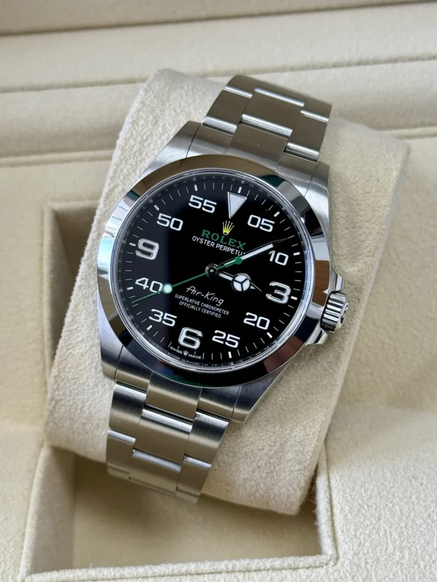Rolex Air-King Men's Watch - 126900. 2022 Full Set Box Papers Immaculate Steel