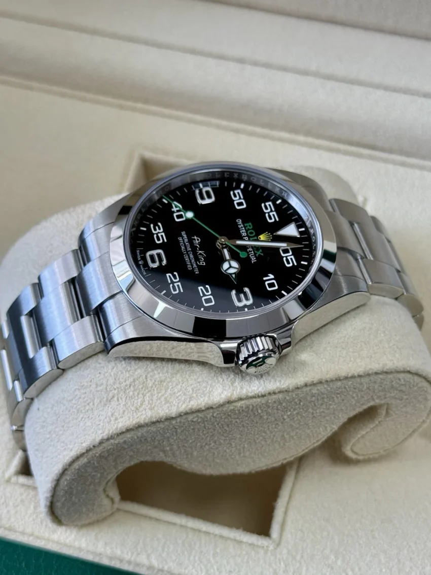 Rolex Air-King Men's Watch - 126900. 2022 Full Set Box Papers Immaculate Steel