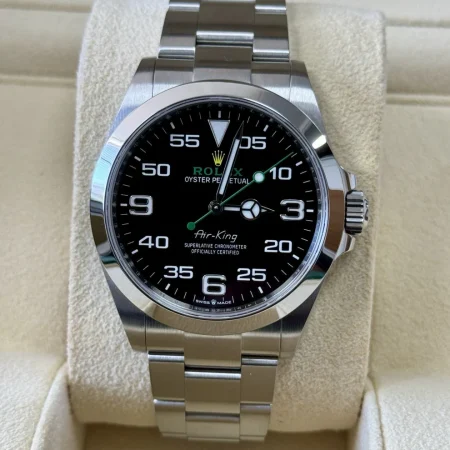 Rolex Air-King Men's Watch - 126900. 2022 Full Set Box Papers Immaculate Steel