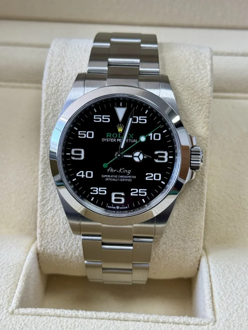 Rolex Air-King Men's Watch - 126900. 2022 Full Set Box Papers Immaculate Steel