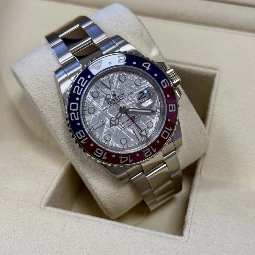 Rolex GMT-Master II 126719BLRO Pepsi Meteorite 2021. Full Set White Gold